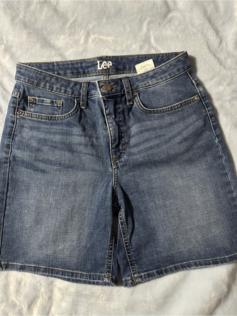 Lee Women's Medium Blue Denim Bermuda Shorts